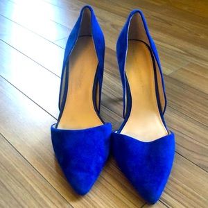Banana Republic blue suede shoes